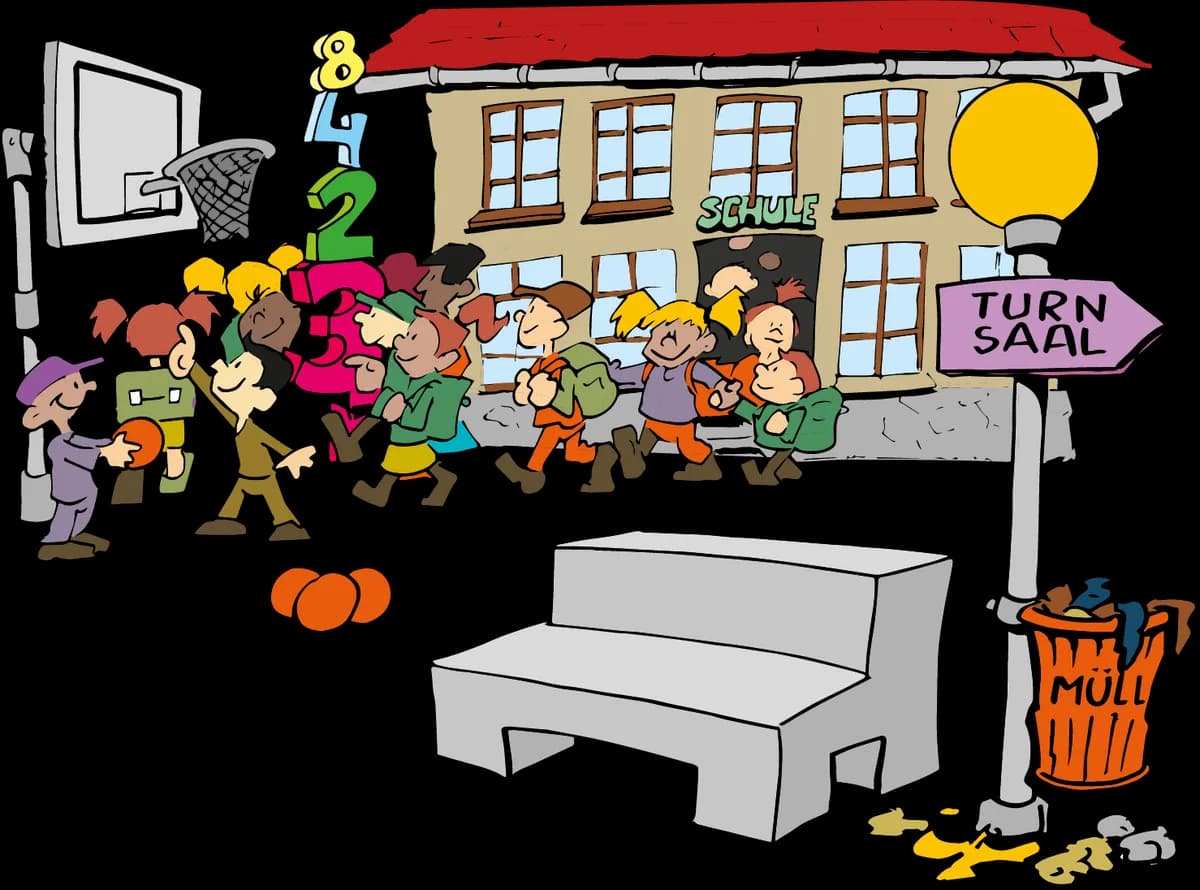 Illustration zum Themenpaket Schulvermeidung.